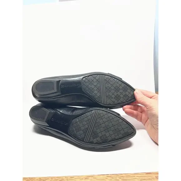 Naturalizer Maxwell black leather Cap Toe Ballet Flats new, size 8 - Picture 4 of 8